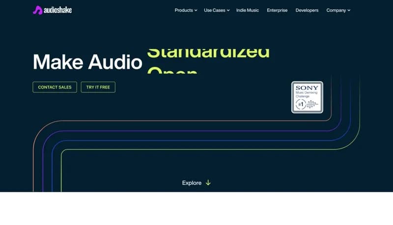 AudioShake screenshot