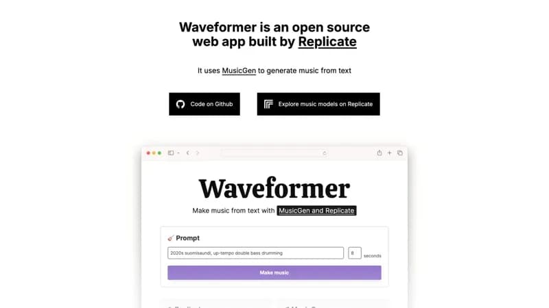 Waveformer screenshot