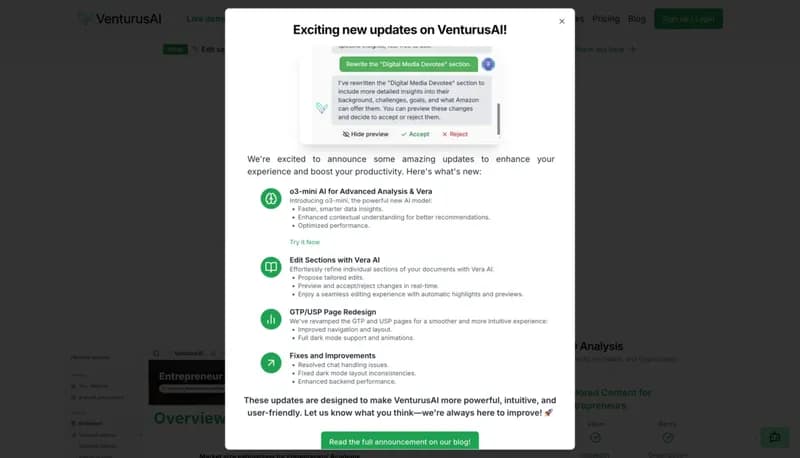 VenturusAI screenshot