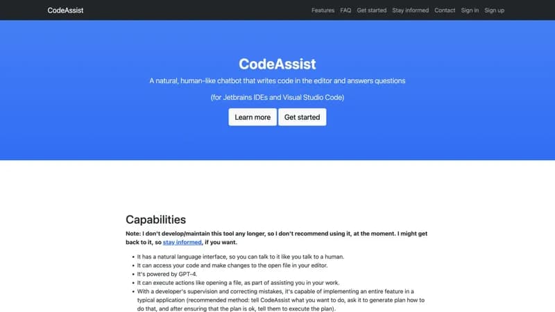 CodeAssist screenshot