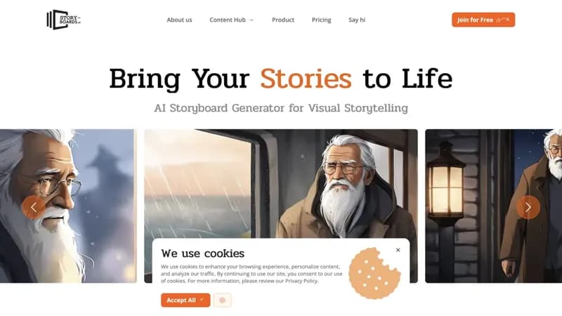 AI Storyboard Generator screenshot