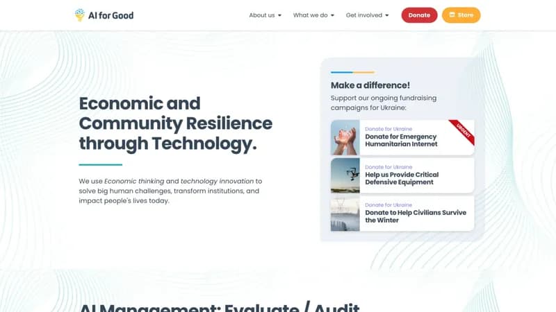 AI for Good Foundation screenshot