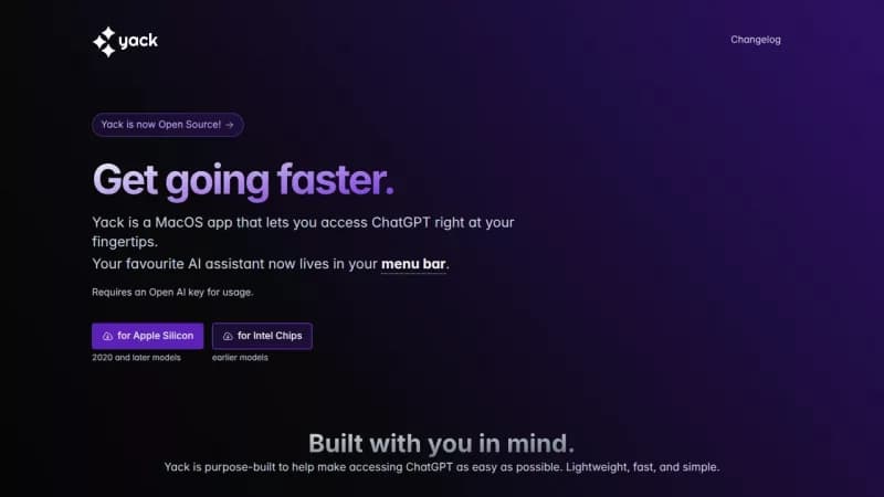 Yack screenshot