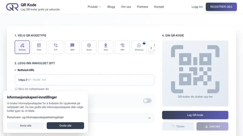 qr kode website