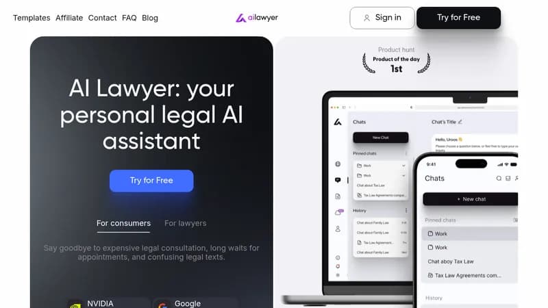 ai lawyer website