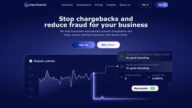 merchanto website