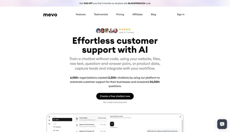 Mevo screenshot