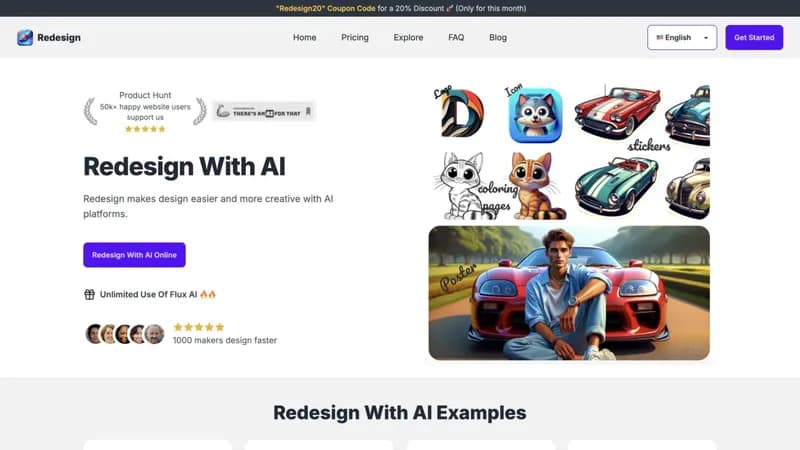 Redesign With AI screenshot