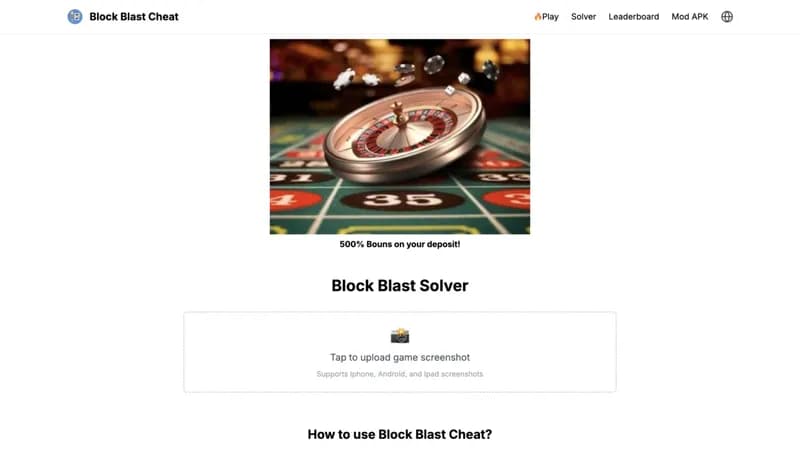 Block Blast Cheat screenshot