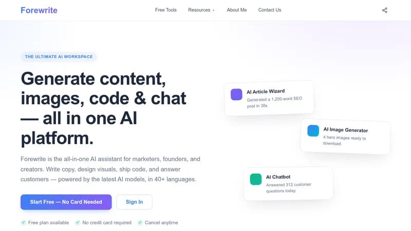 forewrite website