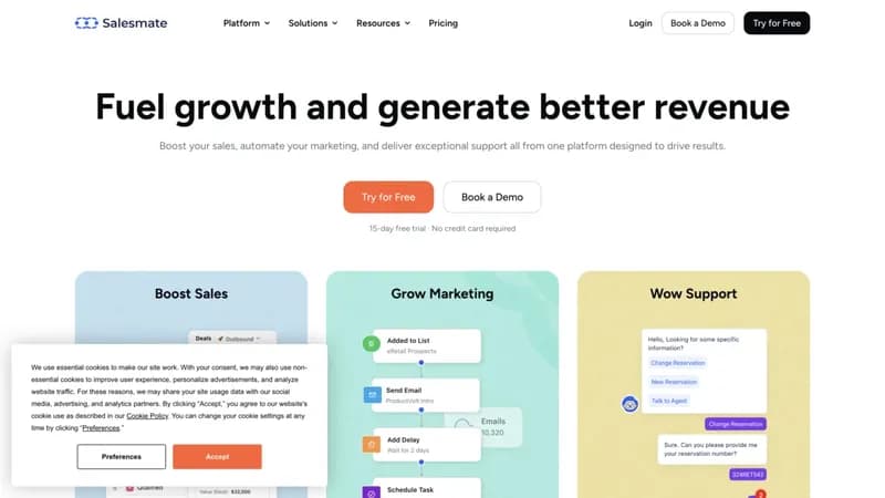 Salesmate screenshot
