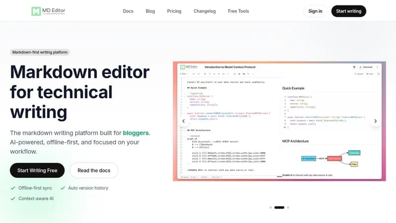 md editor website