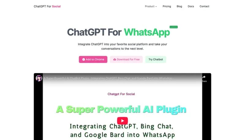 ChatGPT For Social screenshot