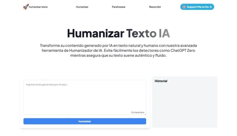 Humanizar Texto IA screenshot