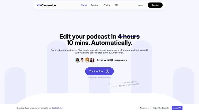 Cleanvoice screenshot