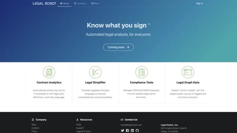 Legal Robot screenshot