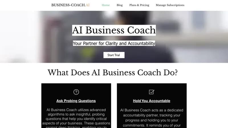 AI Business Coach screenshot