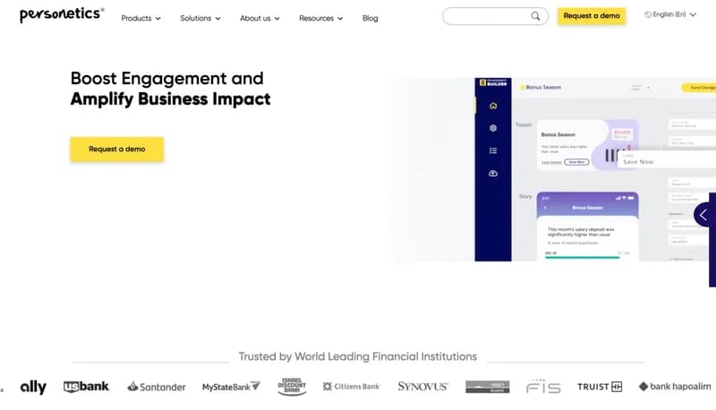 Personetics screenshot