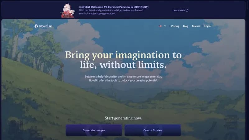 NovelAI screenshot