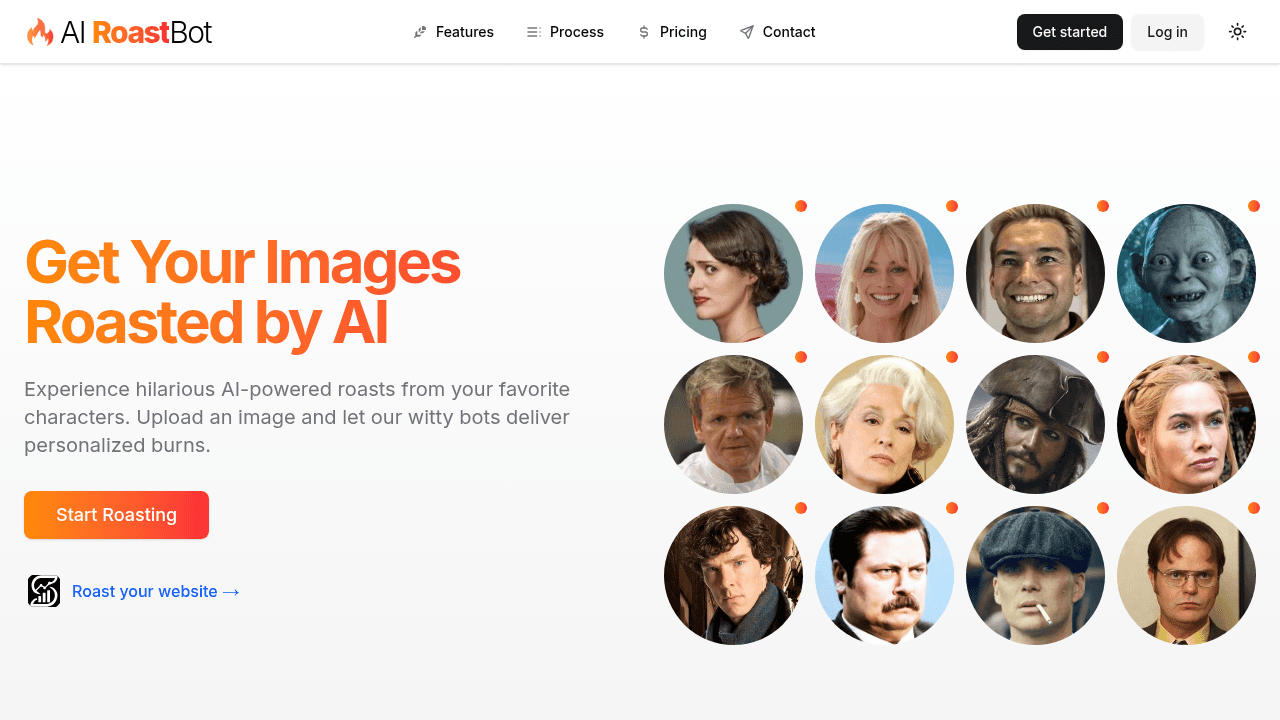 ai roastbot website