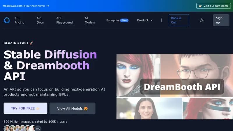 stable diffusion api website