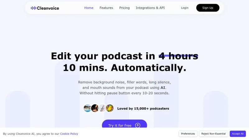 cleanvoice ai website