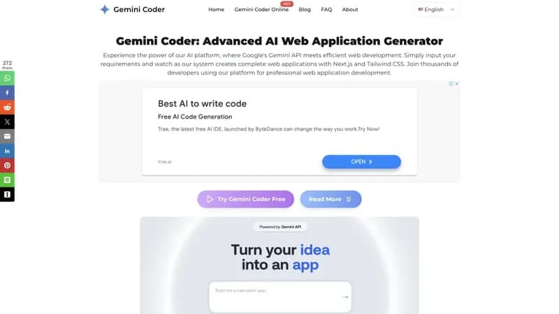 Gemini Coder screenshot