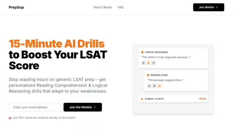 PrepSup LSAT screenshot