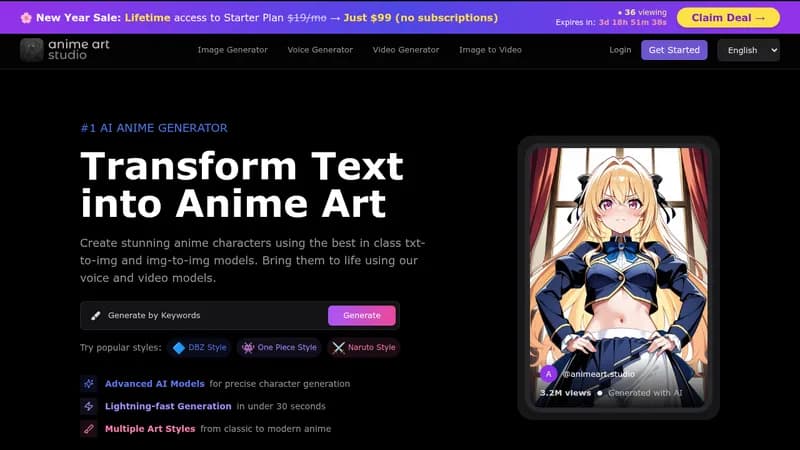 animeart.studio website