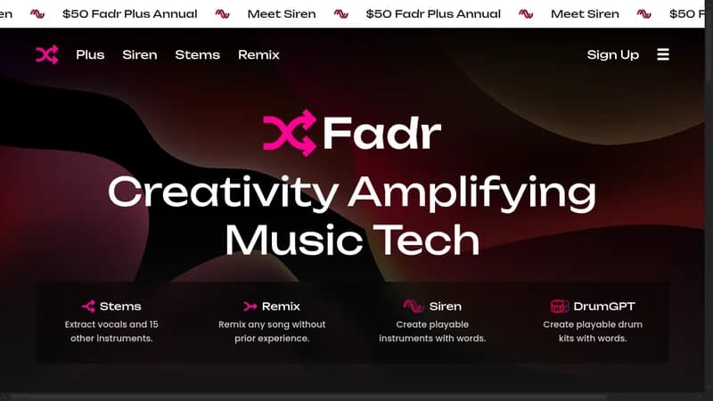 fadr website