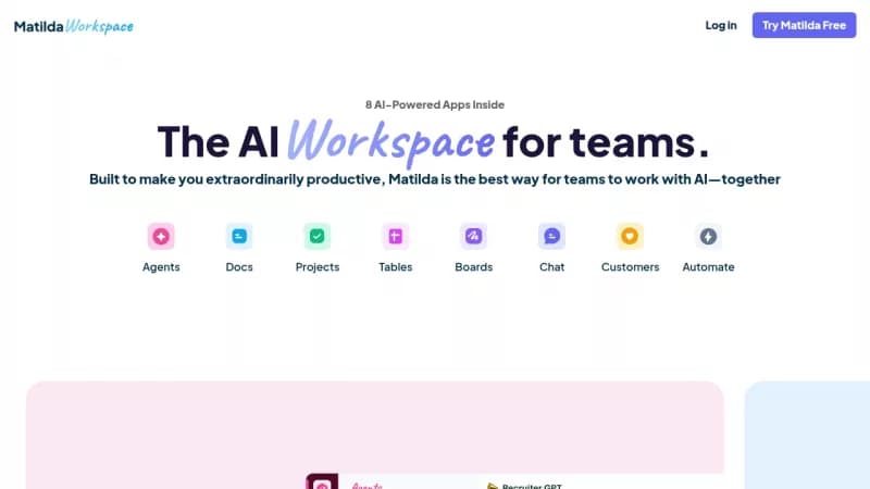 Matilda Workspace screenshot