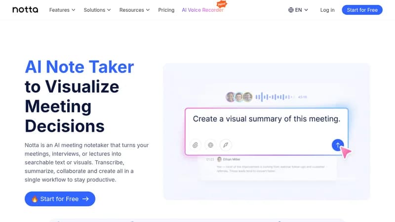 notta website