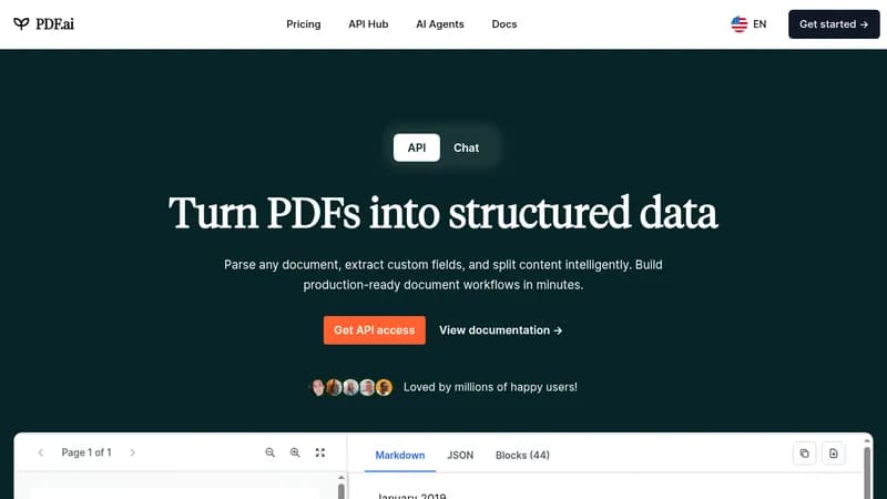 pdf.ai website