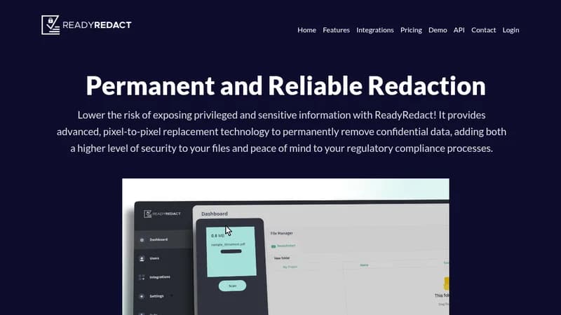 readyredact website