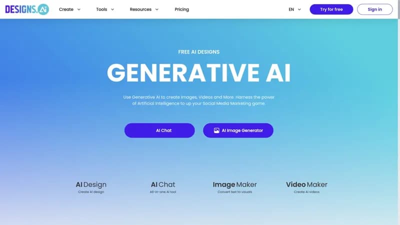 Designs AI screenshot