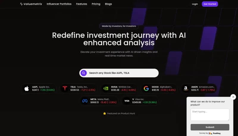 Valuemetrix screenshot