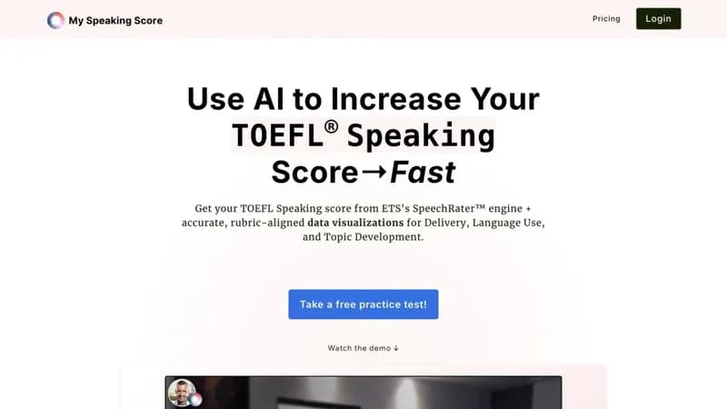 My Speaking Score screenshot