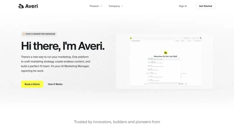 Averi AI screenshot