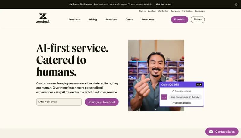 Zendesk screenshot