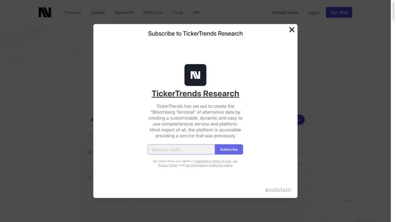 TickerTrends screenshot