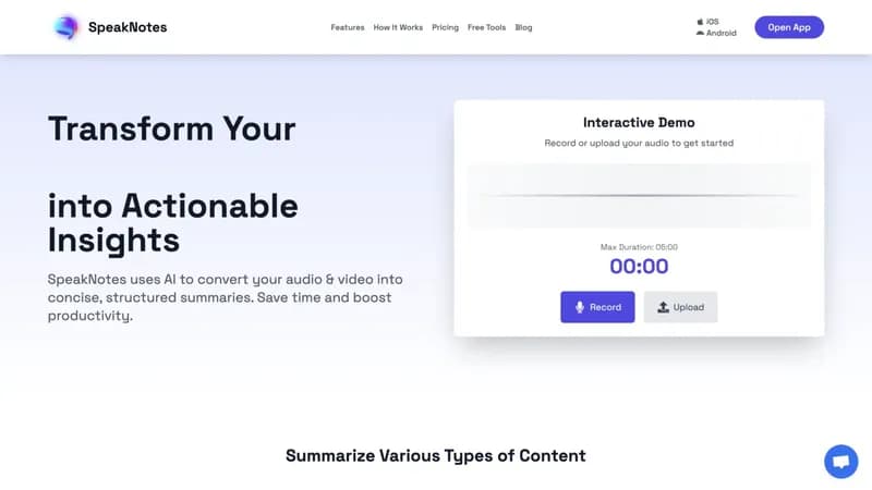 SpeakNotes screenshot