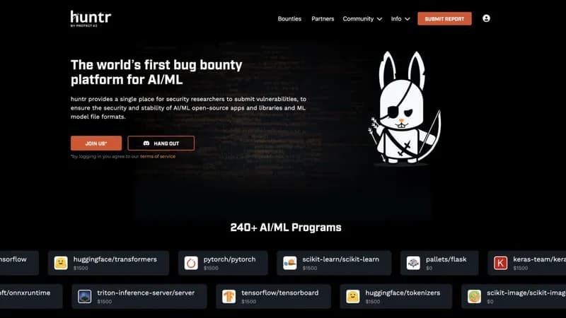 huntr screenshot