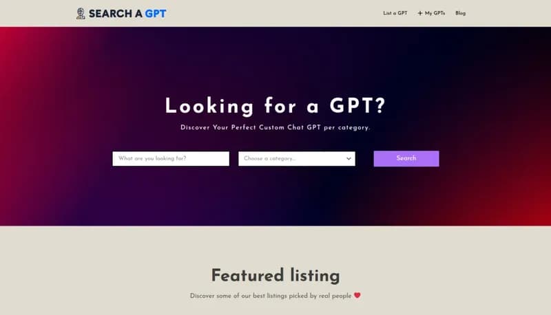 Search a GPT screenshot