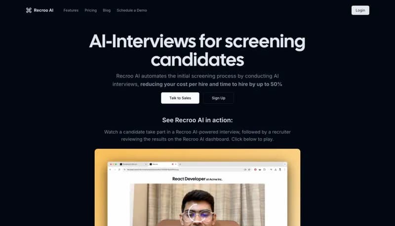 Recroo AI screenshot