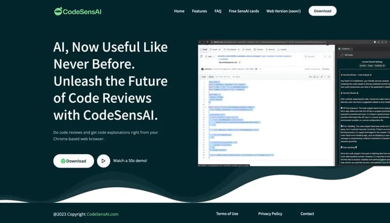 CodeSensAI screenshot