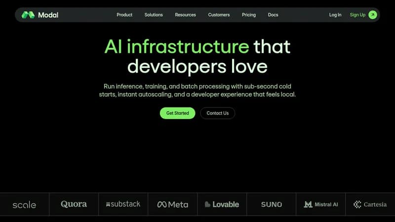 modal website