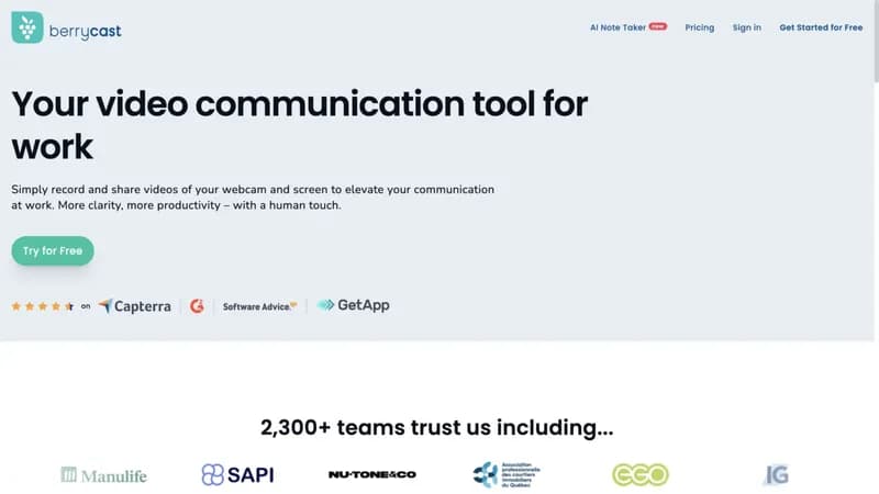 Berrycast screenshot