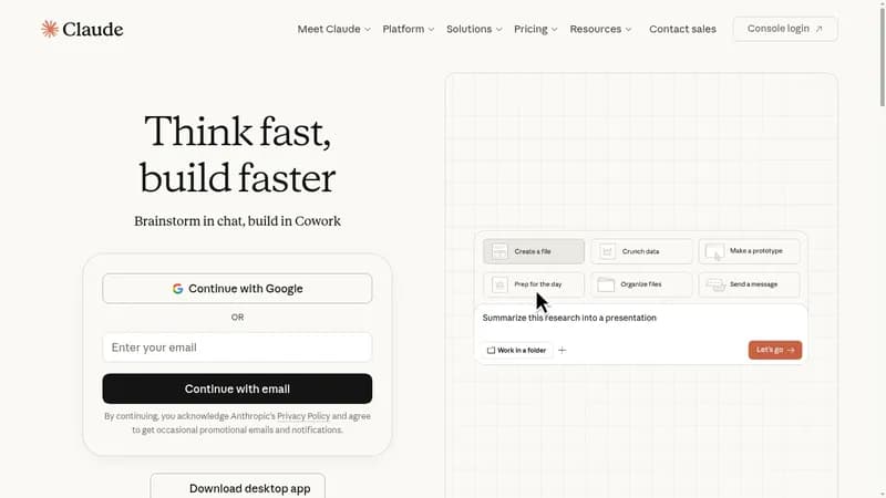 claude website
