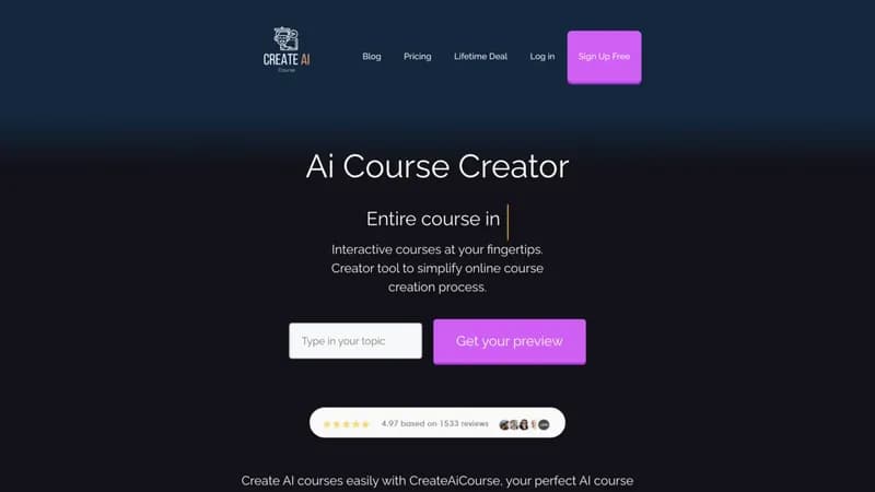 Ai Course Creator screenshot