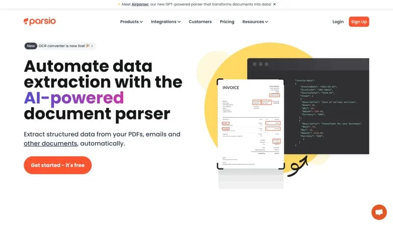 Parsio screenshot